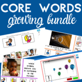 Core Words Growing Bundle | AAC | Distance Learning | Boom Cards