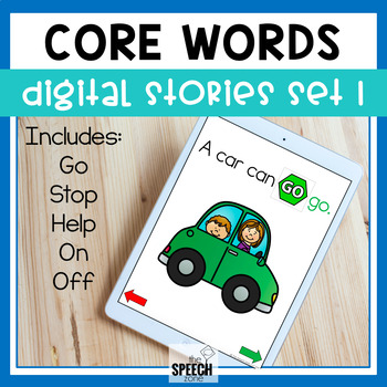 Preview of AAC Core Words No Print Stories Set 1