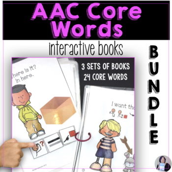 Preview of Core Words Interactive Adapted Books 3 Set Bundle for AAC