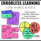 Core Words Tasks Low Prep Centers and Task Boxes - Errorle