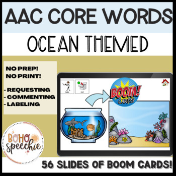 Preview of Core Words for AAC : Ocean Theme