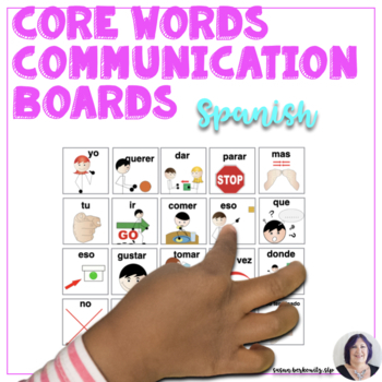 Aac Core Words Print And Go Picture Communication Boards In Spanish