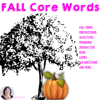 Preview of Fall AAC Core Vocabulary Activities Fall Speech Therapy Activities with Fringe