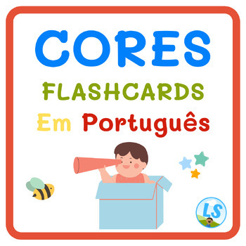 Preview of Cores em Português - FLASHCARDS - Colors in Portuguese