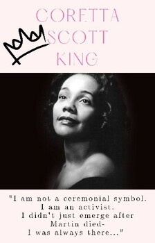 Preview of Coretta Scott King Resource Guide for All ages- Black History- Art project
