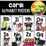 Corgi Dog Themed Alphabet Posters