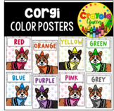 Corgi Dog Themed Color Posters