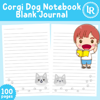 Corgi Dog Notebook Blank Journal by Felixes | TPT