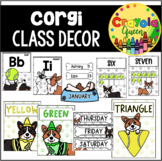 Corgi Dog Themed Classroom Decor Bundle