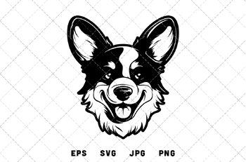 Corgi Mascot Graphics - JPG, SVG, PNG, EPS - Digital Download | TPT