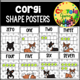 Corgi Dog Themed Number Posters