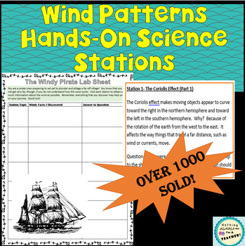 Preview of Coriolis Effect and Global Wind Patterns Lab Hands On Stations Activity