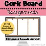 Cork Board Google Slides Backgrounds - Commercial & Personal Use
