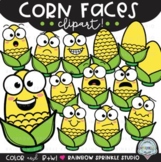 Corn Faces Clipart