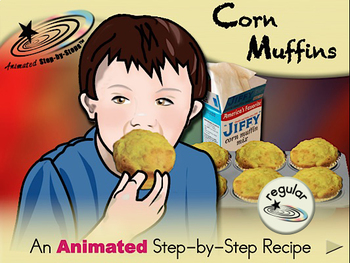 Preview of Corn Muffins - Animated Step-by-Step Recipe - Regular