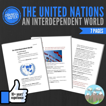 Preview of Cornell Notes (An Interdependent World) The United Nations