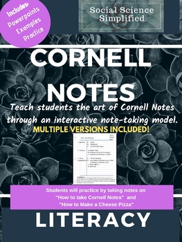 Preview of Cornell Notes: An Introduction and Practice