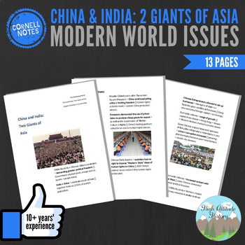 Cornell Notes (China and India Two Giants of Asia) Modern World Issues