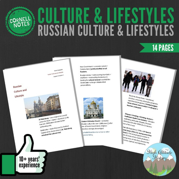 Preview of Cornell Notes (Cultures and Lifestyles) Russia