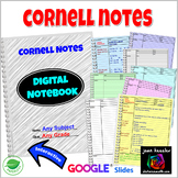 Cornell Notes Digital Notebook with GOOGLE Slides™ 