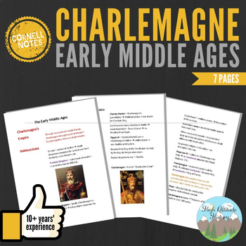 Preview of Cornell Notes: Early Middle Ages (Charlemagne)