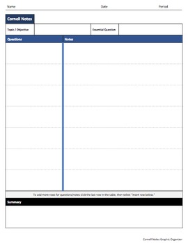 Cornell Notes For Google Classroom by Teaching Resources by J Kitagawa
