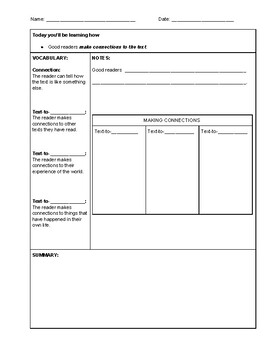 Preview of Guided Cornell Notes - Making Connections