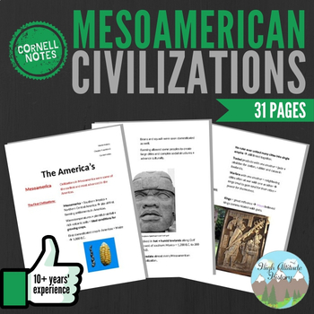 Preview of Cornell Notes (Mesoamerican Civilizations)