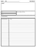 Cornell Notes Outline w/ Rubric