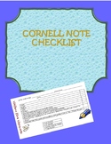 Cornell Notes Rubric/Checklist