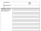 Cornell Notes Style with Music Bars (editable)