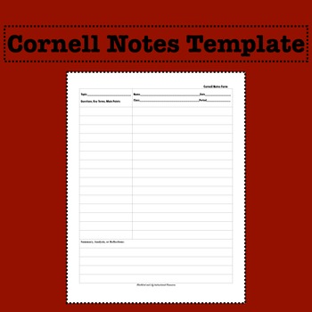 cornell notes template evernote app