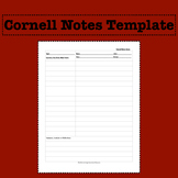 Cornell Notes Template - guide students in learning to take notes