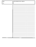 Cornell Notes Template with Standards Box
