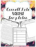 Cornell Notes Templates- AVID Notes Templates