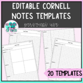 Cornell Notes Templates - Editable