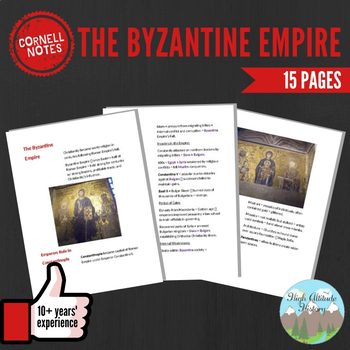 Preview of Cornell Notes (The Byzantine Empire)