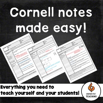 Preview of Cornell Notes Ultimate Guide and template!!