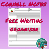 Cornell Notes Writing Organizer FREE and EDITABLE