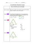 Cornell Notes on the area of a triangle