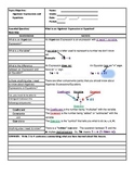 Cornell Style Notes for 6th 7th 8th Grade Math-Algebraic E