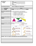 Cornell Style Notes for 6th Grade Mathematics - Triangles