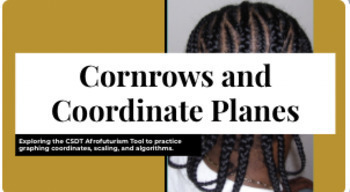 Preview of Cornrows, Coding, and Coordinate Graphing Mini Project