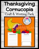 Cornucopia Craft | Writing Activity for Thanksgiving / Fal