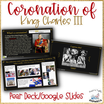 Preview of Coronation of King Charles III Pear Deck Google Slides