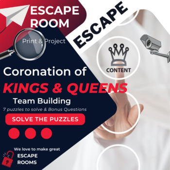 Preview of Coronation of Kings And Queens Team Building Escape Room