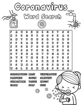 coronavirus covid 19 word search by laila camacho tpt