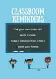 Coronavirus Classroom Reminders/ Rules