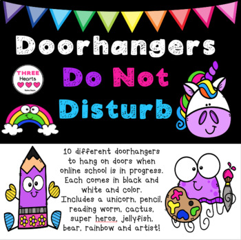 Homework in Progress Door Hangers