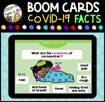 Preview of Coronavirus Facts BOOM CARDS- DISTANCE LEARNING